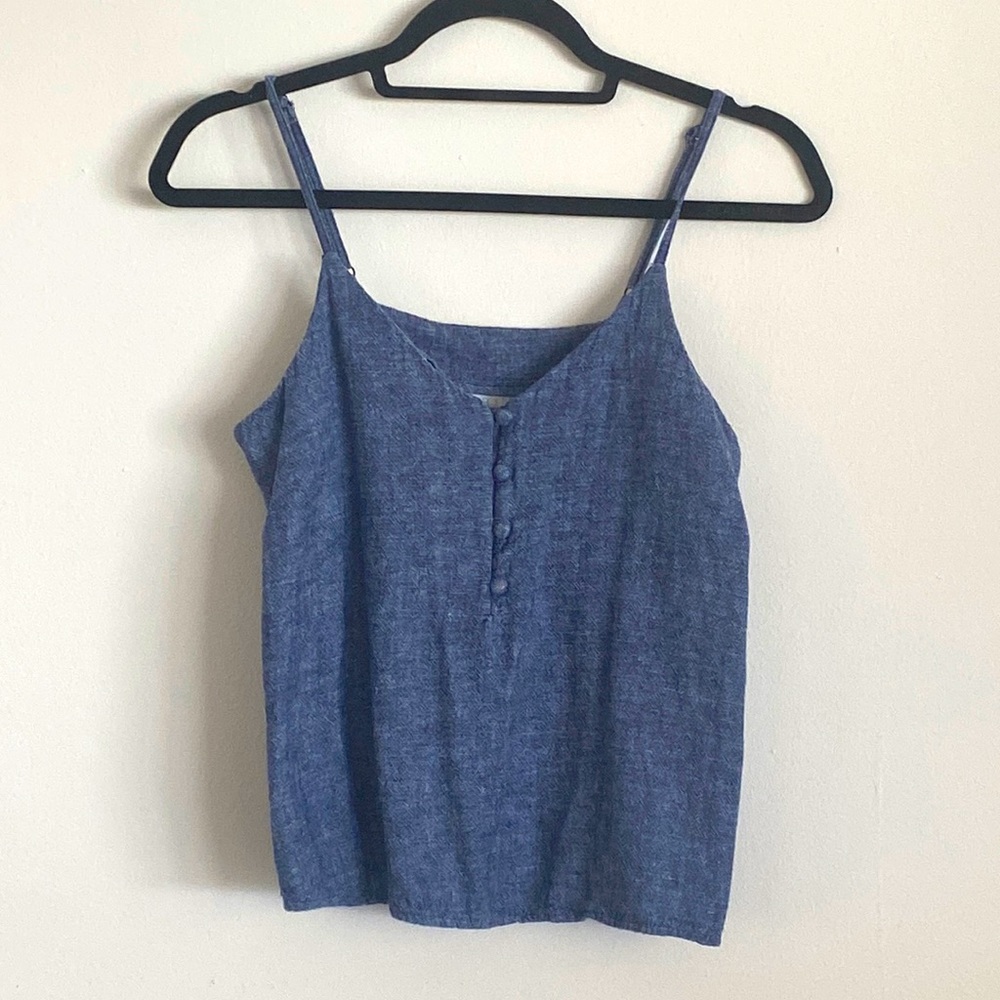 Abound Chambray Tank Top, Size XS